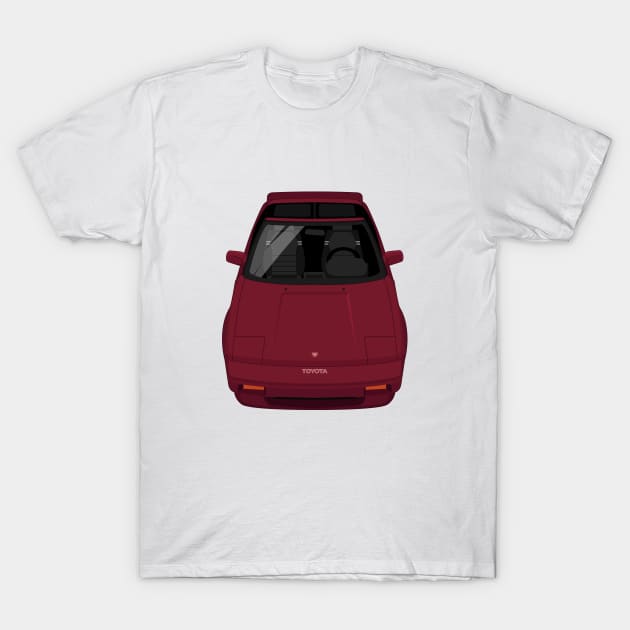 MR2 SC 1st gen W10 - Dark Red T-Shirt by jdmart